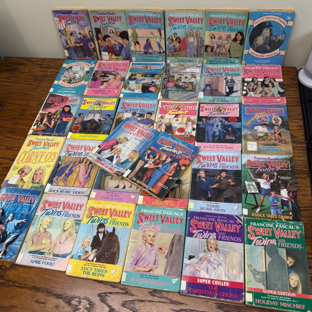 Sweet Valley Twins Book Lot Of 30+ Books Francine Pascal Vintage